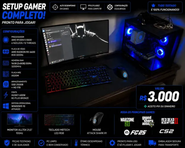 Pc gamer completo 