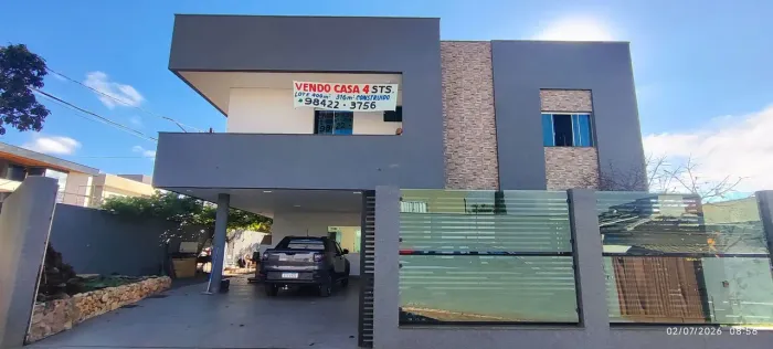 Casa em Vicente Pires,condomínio fechado portaria 24 horas com Quadra poliesportiva..