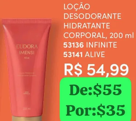 Hidratante Eudora Imenso Alive