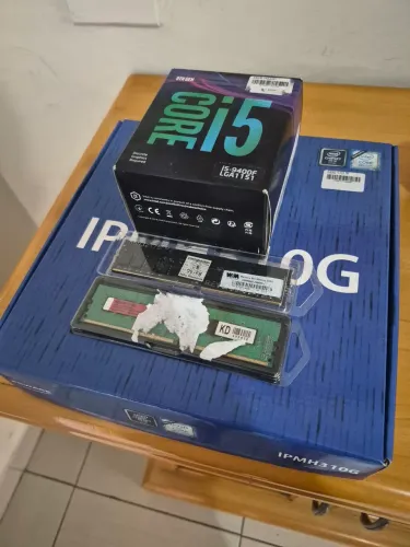 Kit upgrade i5 9400f + 16gb ram 2666mhz DDR4 + placa mae ipmh310g (usado)
