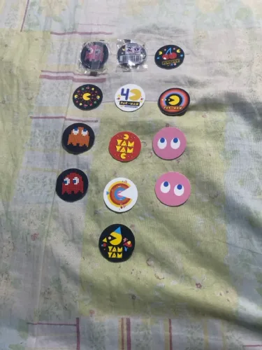Tazos do Pac-Man da Elma Chips