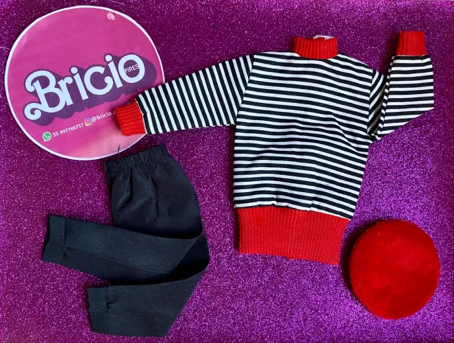 Roupinha boneca Lia moda em dobro Barbie estrela