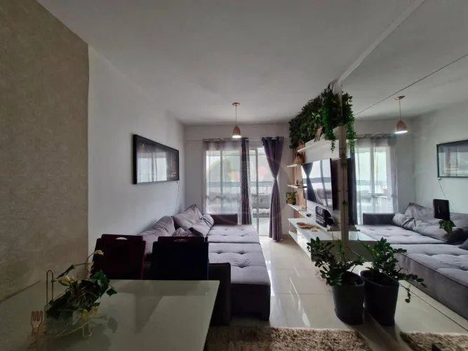 Apartamento mobiliado com 2 quartos para alugar na avenida Ana Costa em Santos