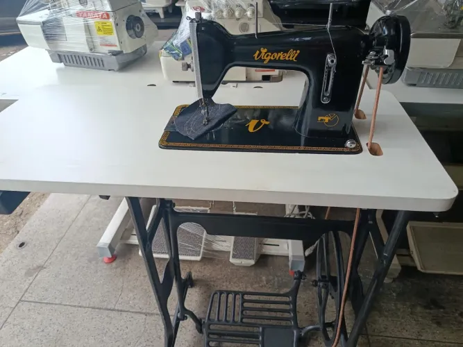 Máquina de costura doméstica vigorelly com pedal