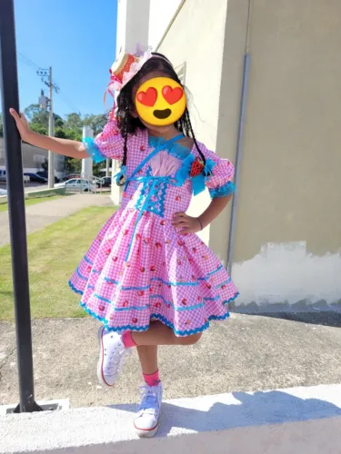 Vestido junino infantil