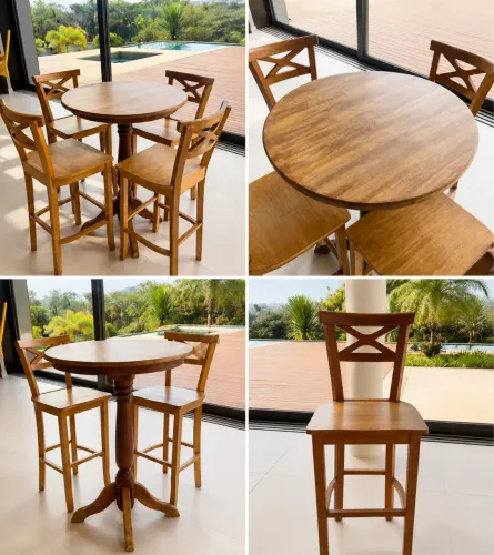 Bistrô com banquetas lindos!