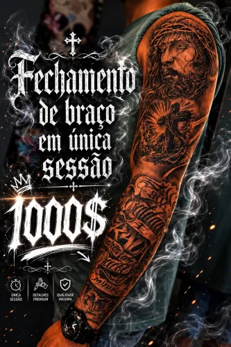 Tattoo fechamento de braço 