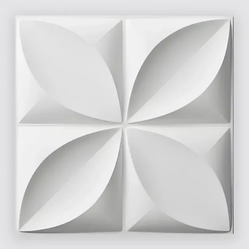 Placa de Gesso 3D 28x28 - Modelo Floral Rústico Premium Alta Qualidade e Durável