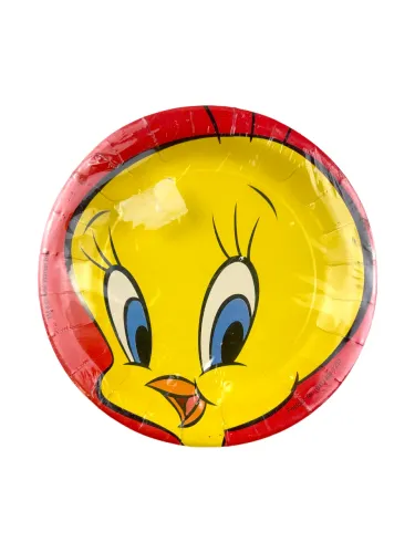 Pratos de Festa Vintage Piu-Piu Festcolor (1999) - Looney Tunes / Warner Bros