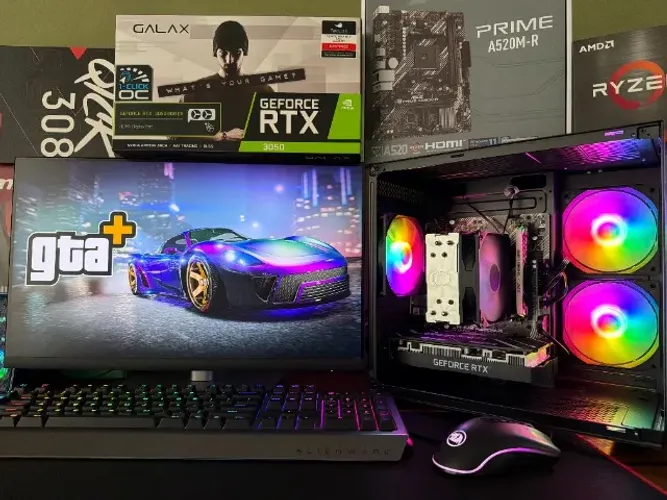PC Gamer AMD Ryzen 7-5700x 8gb DDR4 SSD-480gb RTX-3050 Galax Win 11