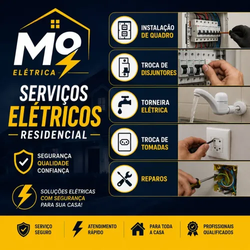 Serviços Elétricos Residenciais com qualidade e segurança para sua casa!