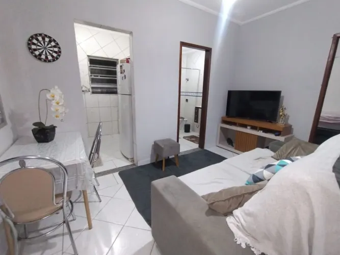 Apartamento com 1 dormitório para alugar, 46 m² por R$ 2.500,00/mês - Centro - São Vicente