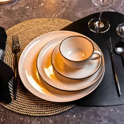Aparelho De Jantar E Chá 20 Peças Oxford Flat Duna Multicor