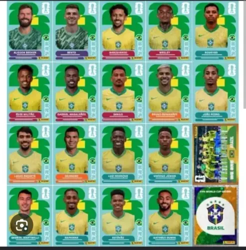 100 figurinhas diversas copa do mundo 2026