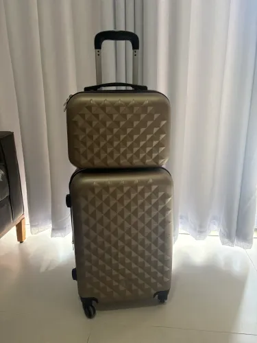 Kit mala de viagem + necessaire bagagem de mão