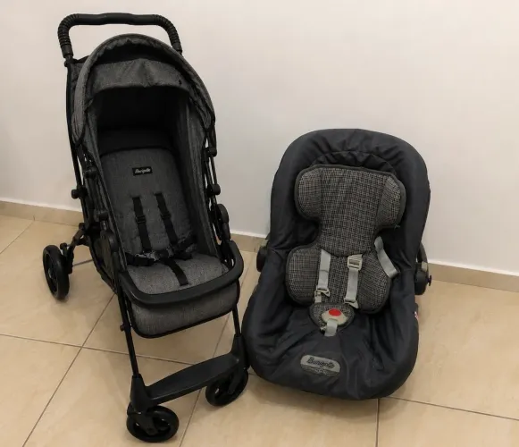 KIT BEBÊ BURIGOTTO - CARRINHO + BEBÊ CONFORTO | ÓTIMO ESTADO
