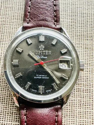 RELÓGIO VINTAGE JUPITER DE LUXE 37 mm- SWISS MADE