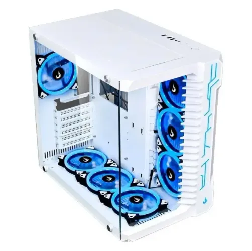 Gabinete Gamer Aquario Rise Mode Galaxy Glass Branco S/fan Branco