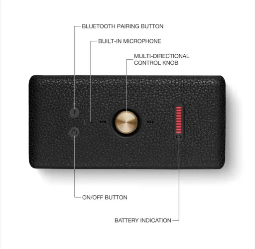 Alto-falante Bluetooth Marshall Emberton III à prova d'água