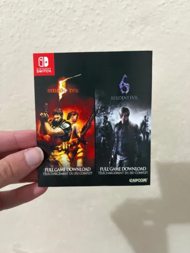 Código Resident Evil 5 + Resident Evil 6 Switch