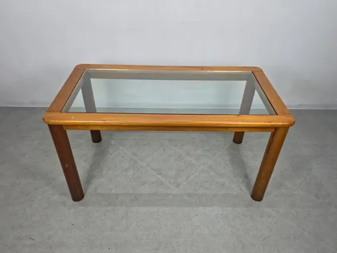 Geraldo de Barros para Hobjeto - Mesa de Jantar Década de 70, construida em madeira Freijo