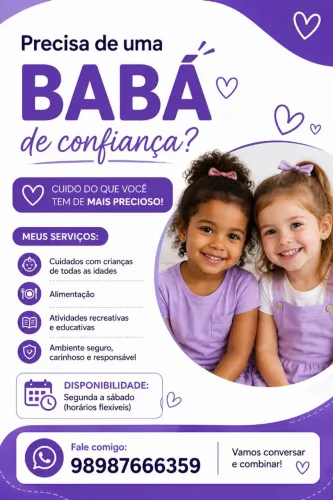Disponível para babá