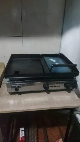 Chapa de Lanche Conjugada com Prensa a Gás Venâncio