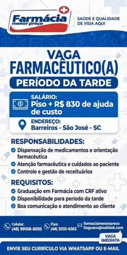Vagas Farmacêuticos