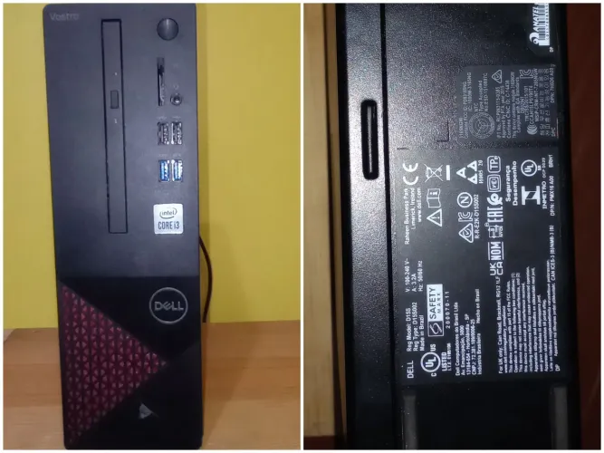 Dell Vostro 3681 i3-10100 4GB DDR4 HD 1TB - Não Liga - Para Reparo ou Peças