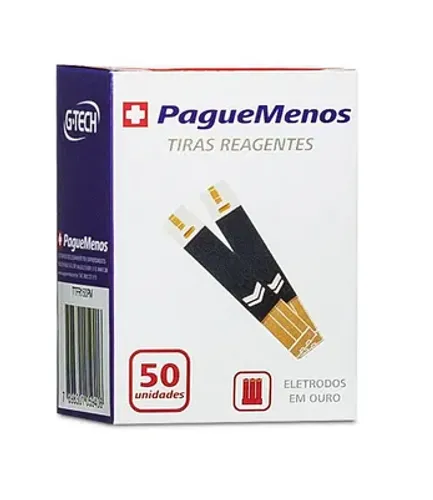 Tiras/Fitas Reagentes G-tech/Pague Menos Free 50un
