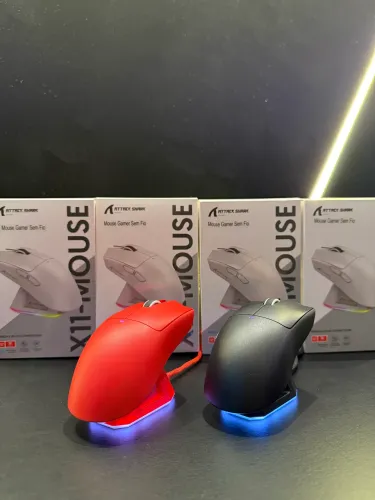Mouse sem fio Attack Shark X11 + base de carregamento