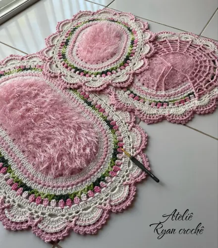 Crochê moda casa