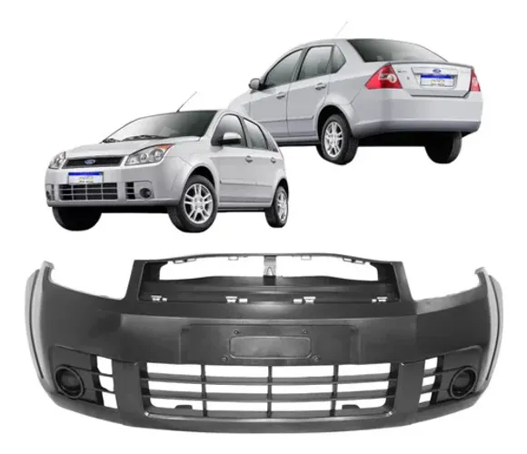 Parachoque Dianteiro Ford Fiesta 2008 2009 2010 Novo Preto