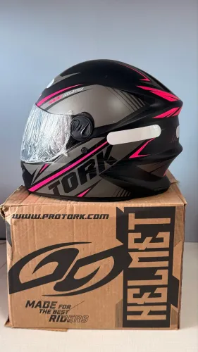 Capacete Pro Tork R8 preto/rosa TAM 60 lacrado