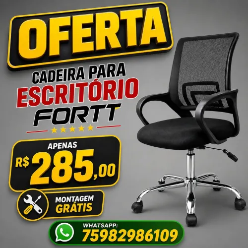 Cadeira para escritório FORTT - A original - Oferta