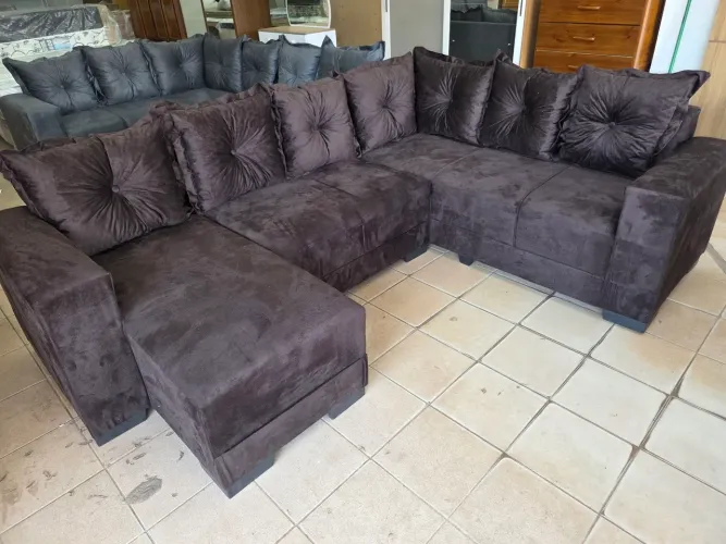 Sofa de canto com chaise novo
