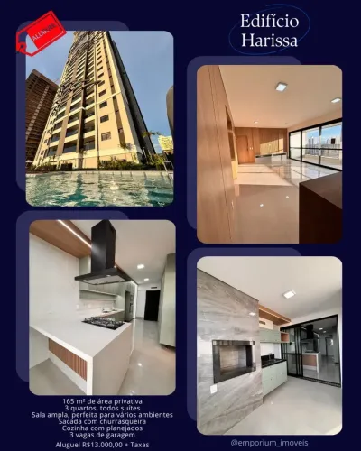 LOCAÇÃO APARTAMENTO DE ALTO PADRÃO | EDIFÍCIO HARISSA
