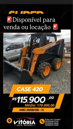 Mini carregadeira case 420