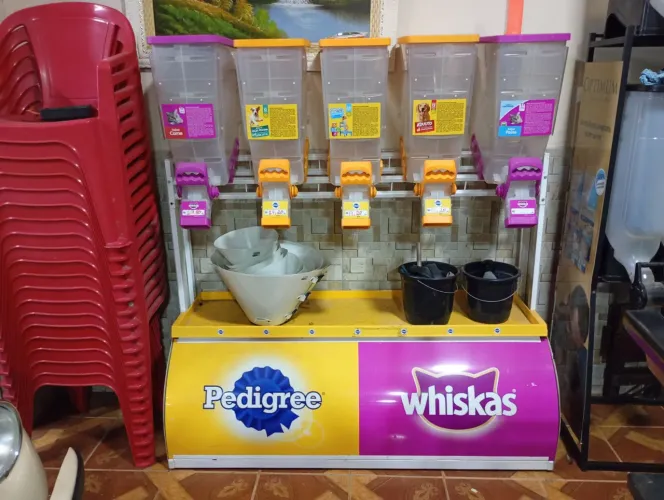 Dispenser armário rações casa de ração whiskas pedigree