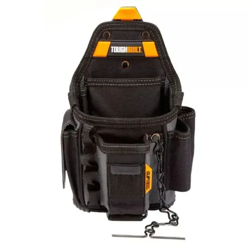 Bolsa Porta Ferramentas para Eletricista com Cliptech 13 Bolsos Toughbuilt TB-CT-34