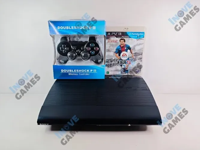 PS3 | Playstation 3 Super Slim 500GB DESB. Seminovo + Garantia | Aceito Cartão!!!