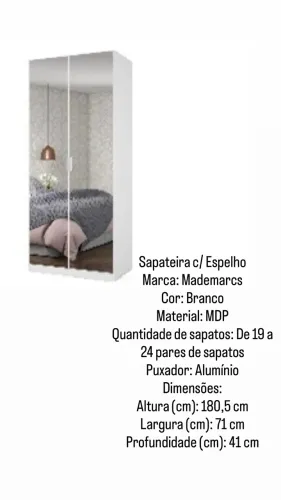 Sapateira c/ Espelho 