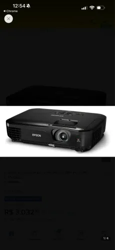 Projetor Profissional Epson S18+ Wi-Fi