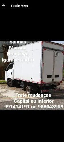 Transporte caminhão baú fechado frete mudança