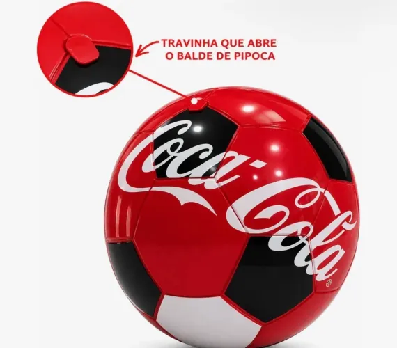 Balde de pipoca bola copa 2026 parceria cinepolis