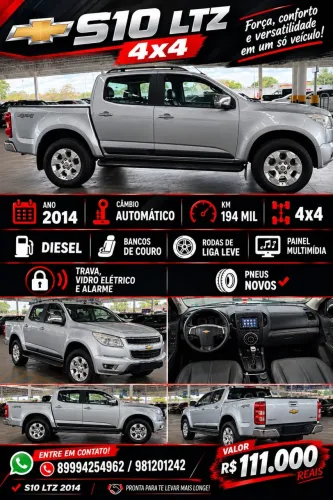 Chevrolet S10 Pick-up LTZ 2.8 TDI 4X4 CD Dies.aut 2014