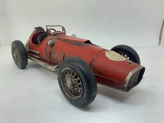 Miniatura Carro de Corrida Vintage Lata Antigo Ferrari Charutinho #5
