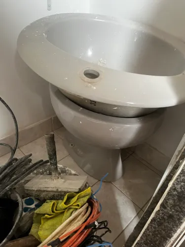 Vaso e pia e bancada
