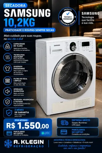 Vendo secadora samsung 10.2kg