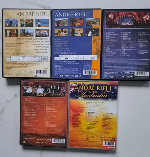 DVDs de shows do maestro André Rieu